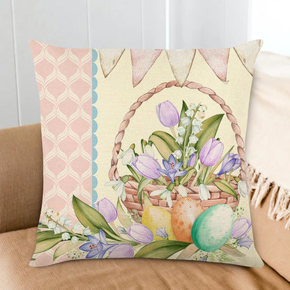 Capa de almofada Pascoa 45cmx45cm