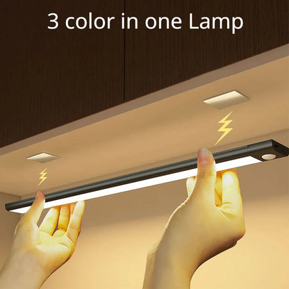 Luz de Led estilo Bastão continuo, ultrafino, multifunções, multicores, sensor de movimento, liga e desliga, carregamento USB
